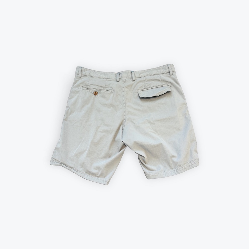 Robert Graham Mens Classic Fit Chino Shorts Tan Khaki Size 32 Stretch Cotton - Picture 2 of 5
